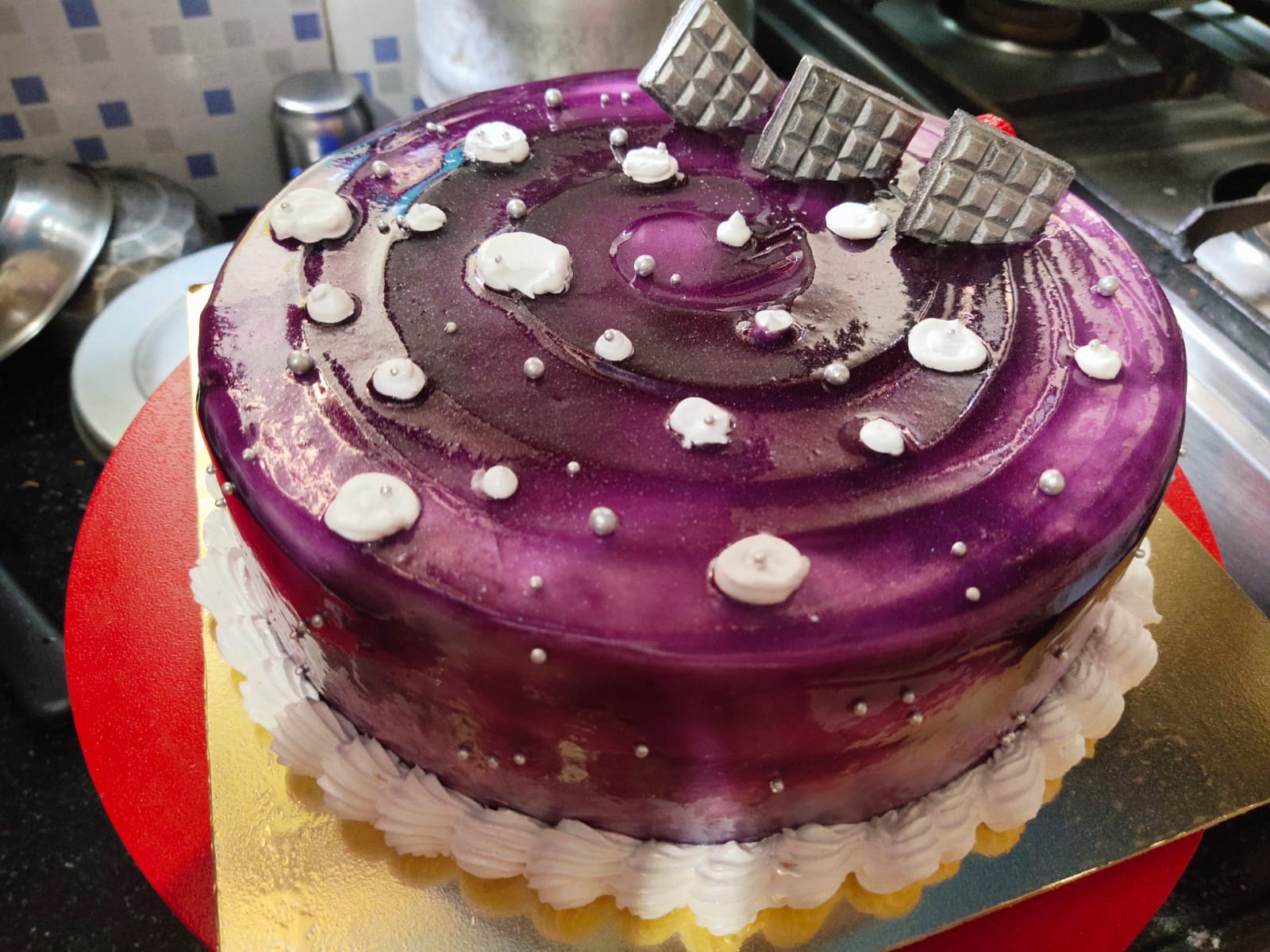 BLUE BERRY DELIGHT GEL EFFECT  CAKE