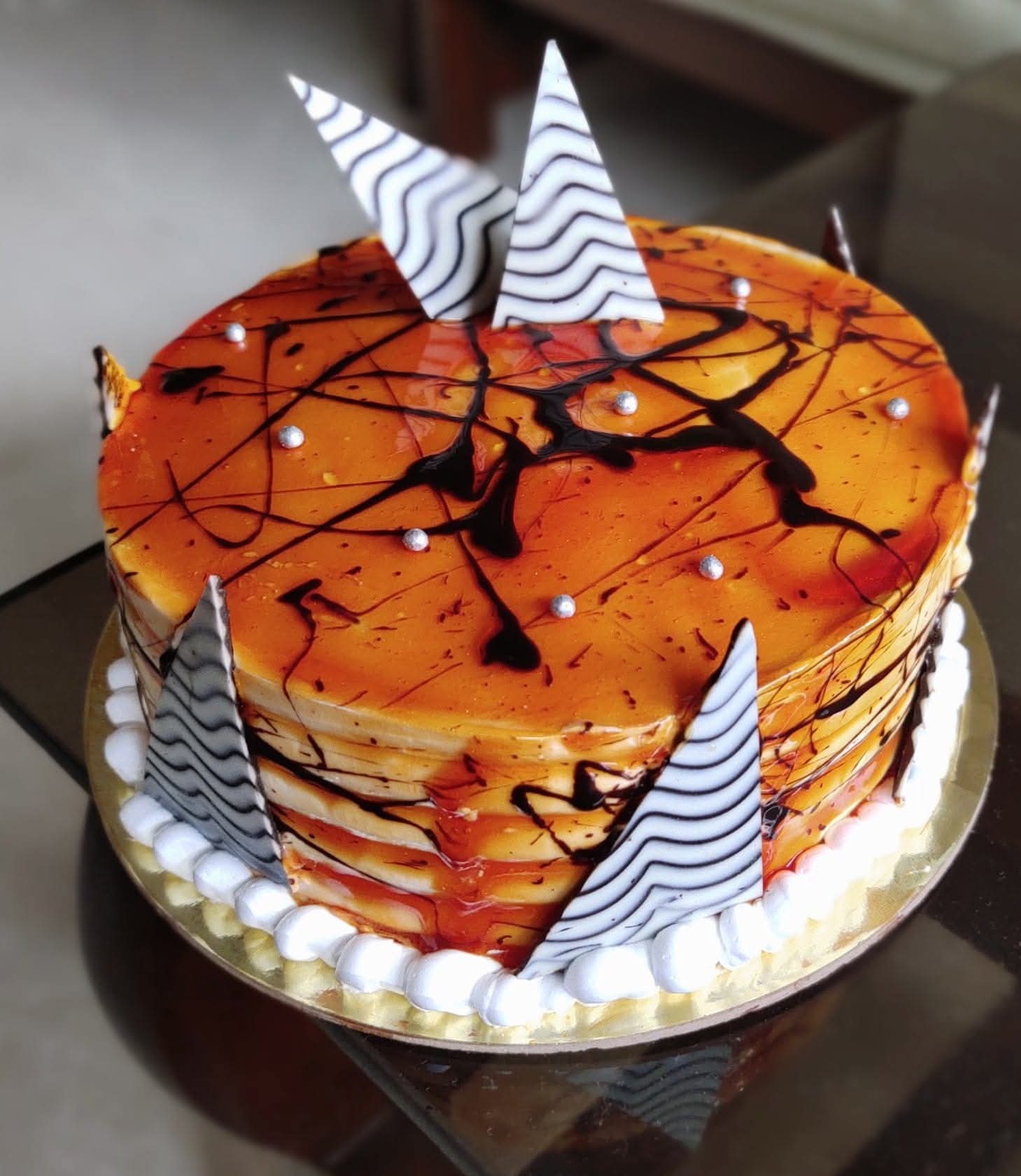 CHOCOLATE ORANGE GEL CAKE